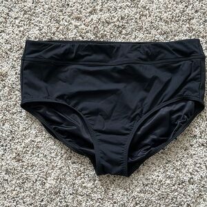 Lands' End Black Women's Swim Bottoms Black